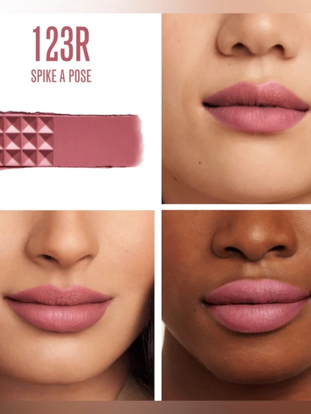 Valentino Spike Buttery Matte Refillable Lipstick 123R Spike A Pose NWT